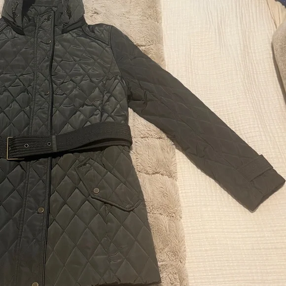 Ralph Lauren Quilted Dark Green Hooded Jacket